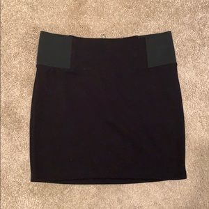 High waisted spandex mini skirt